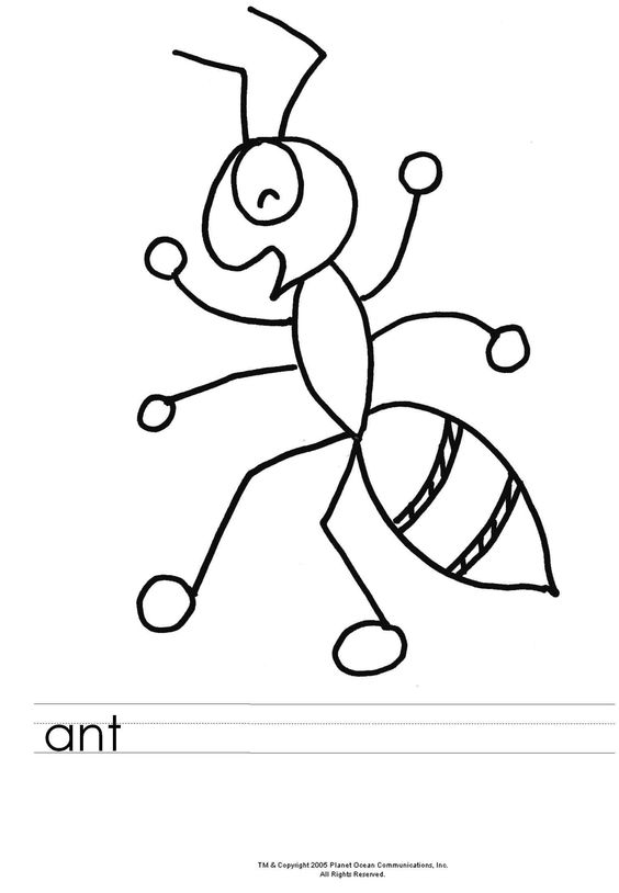 Coloring, Coloring pages and Ants