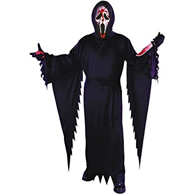 Amazon.com: Bleeding Ghost Face Costume - Standard - Chest Size 33 ...