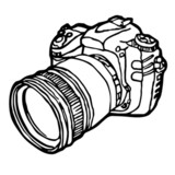 retro camera and polaroid sketch vector&quot; Stock image and royalty ...