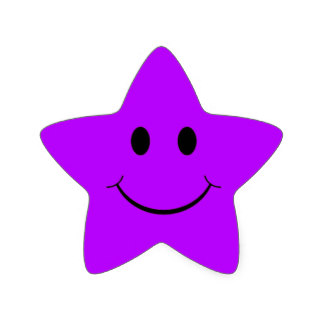 Purple Happy Smiley Stickers | Zazzle