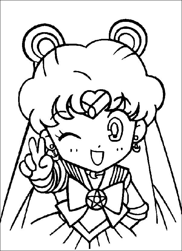 Girls Coloring Page Sailormoon | Cute pages of KidsColoringPage ...