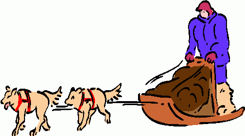 Dog Sled Clipart