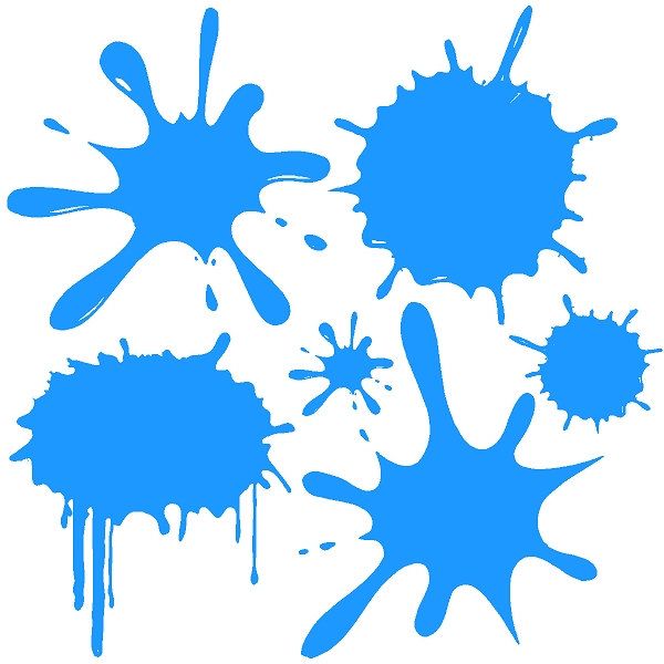 Blue Paint Splatter - ClipArt Best