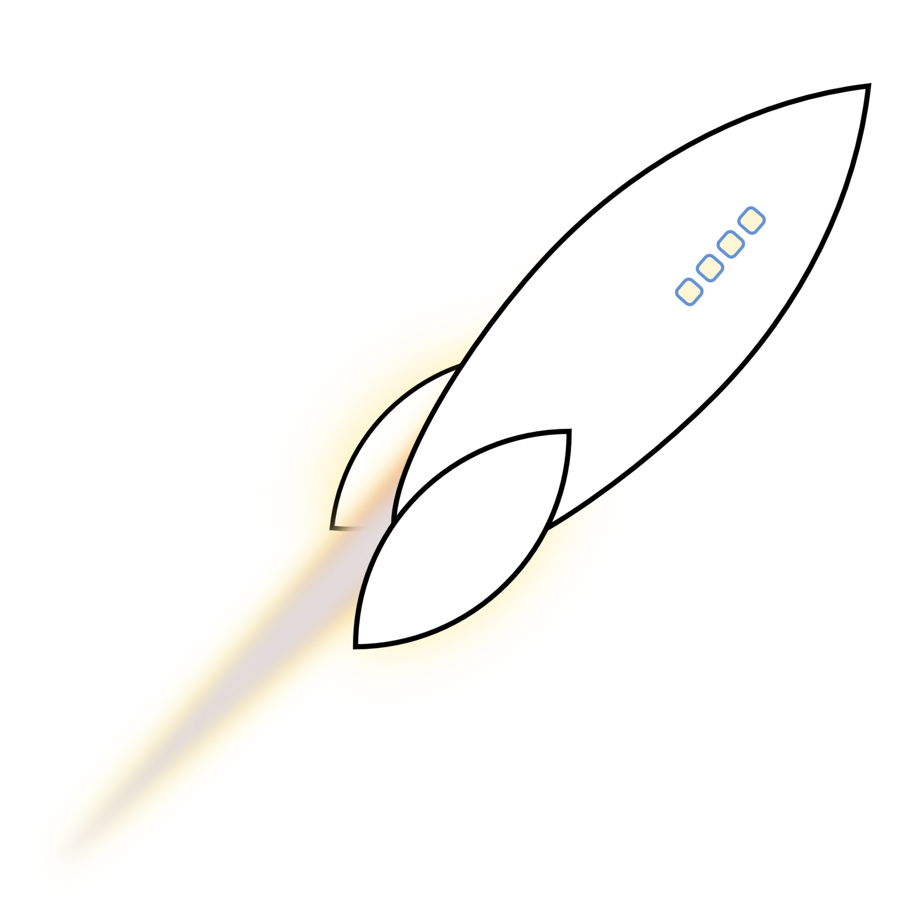 Retro Spaceship Black White Line Art Scalable Vector Graphics SVG ...
