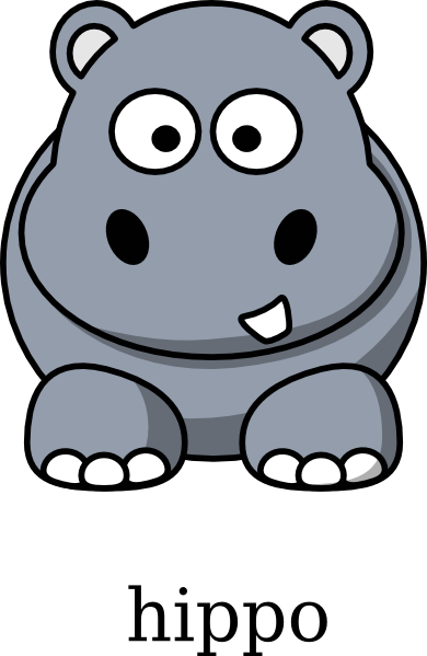 Baby Hippo Clipart