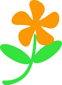Flower Stem And Leaf Clipart