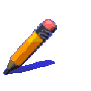 Pencil writing animated clipart