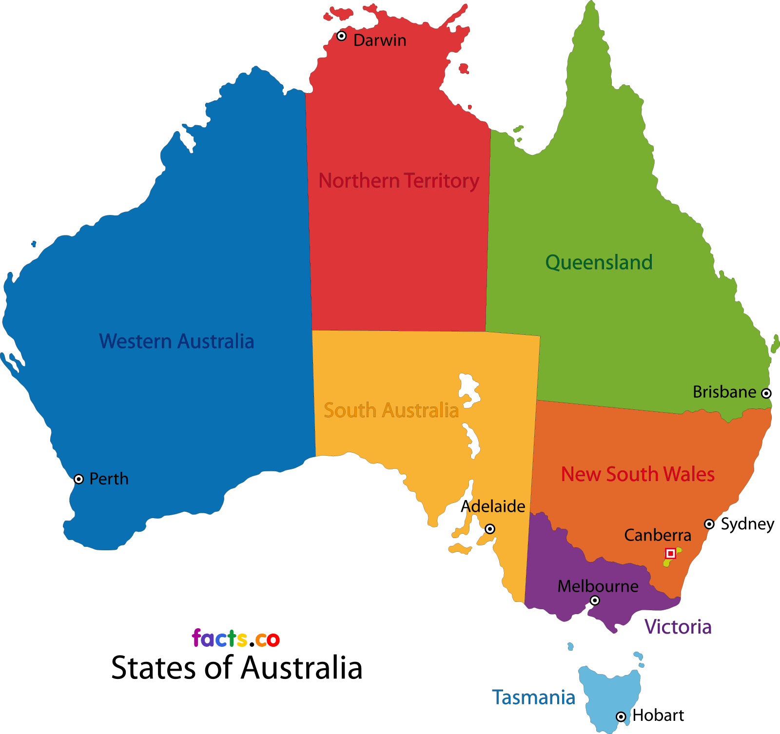 Australia Map - Political Australia map outline/blank