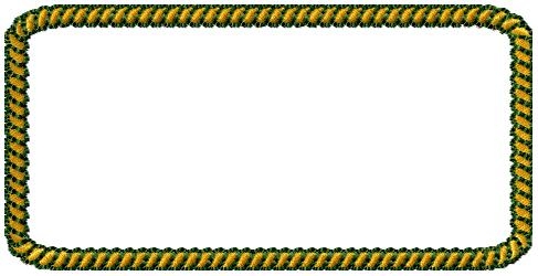 Rectangle Rope Border Clipart