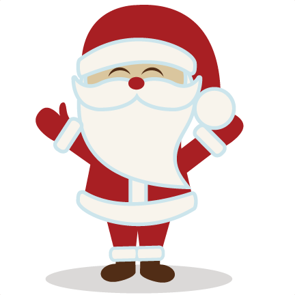 Cute santa christmas clipart