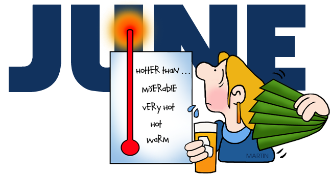 Free Calendar Clip Art by Phillip Martin, June