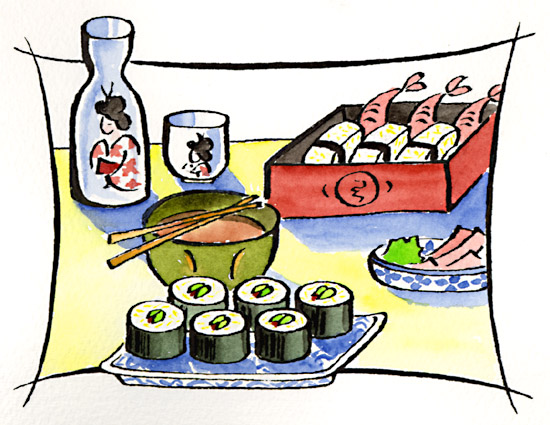 Japanese restaurant clipart
