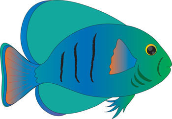 Tropical fish clipart free