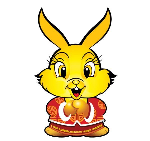 French rabbit Free Vector / 4Vector