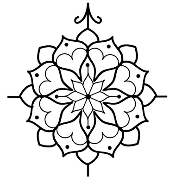 Personalized Best Outline Mandala Tattoo Design - Mandala Tattoos ...