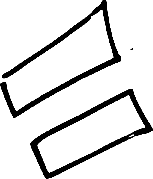 Equal sign cartoon clipart