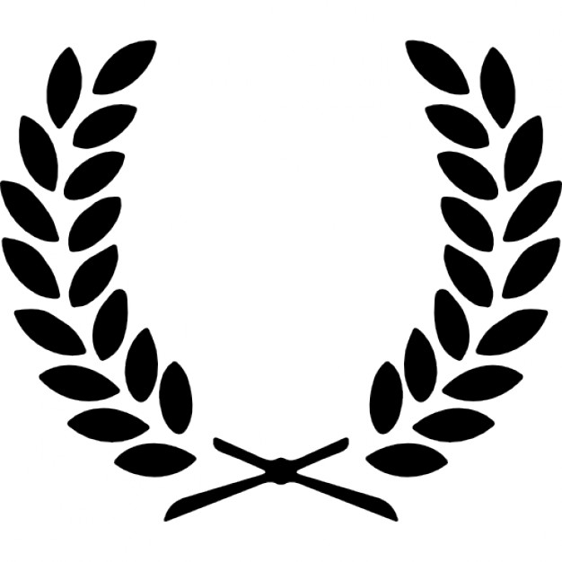 Two branches with leaves symmetrical symbol Icons | Free Download