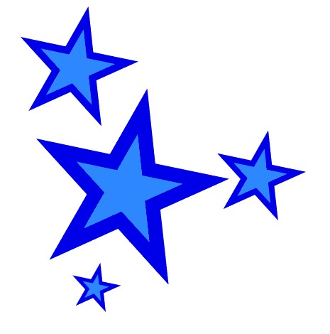 Blue stars clipart free