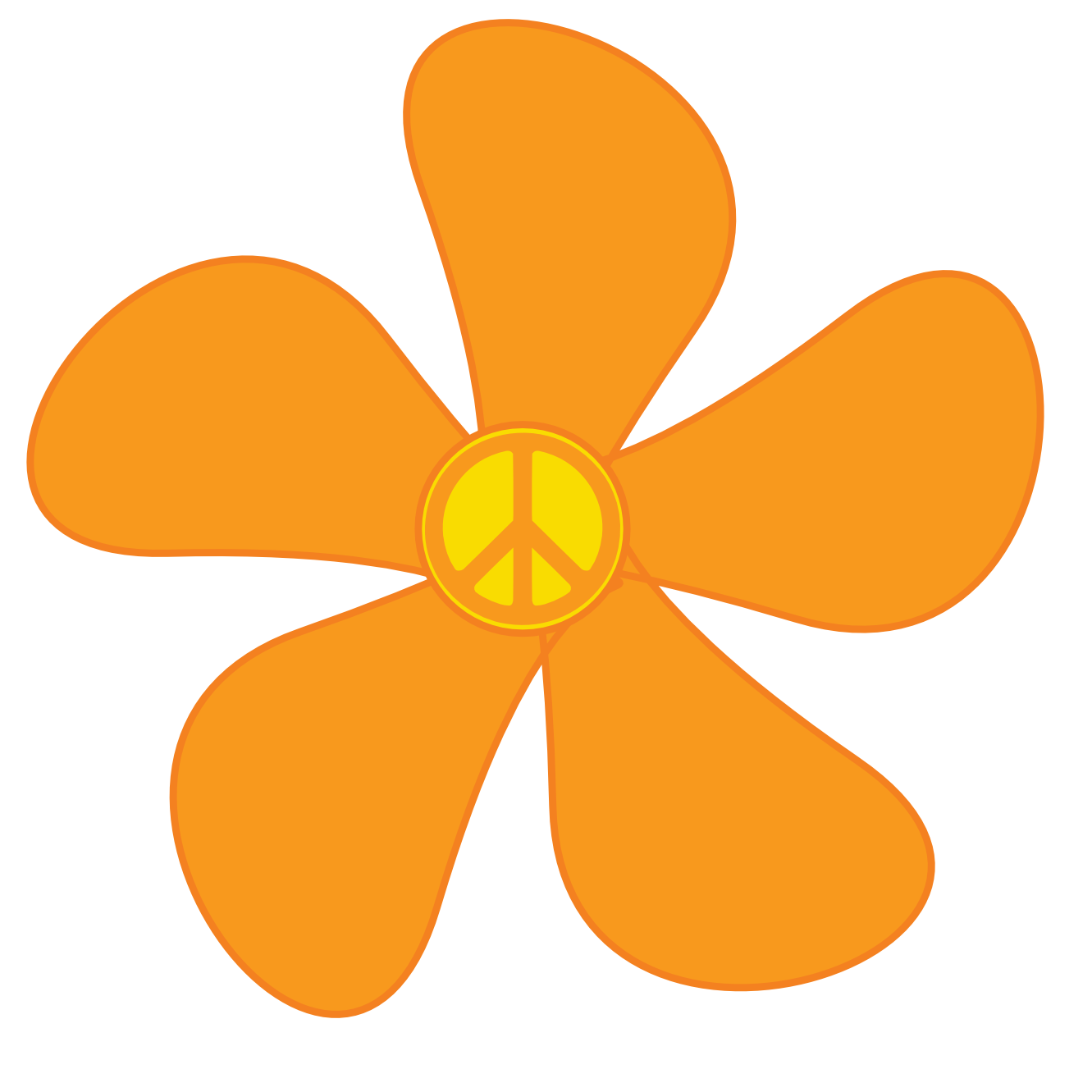 Hippie Flowers Clipart