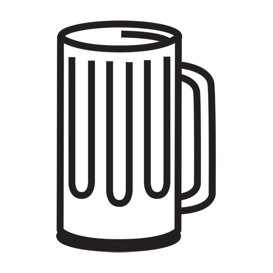Beer mug clipart black and white