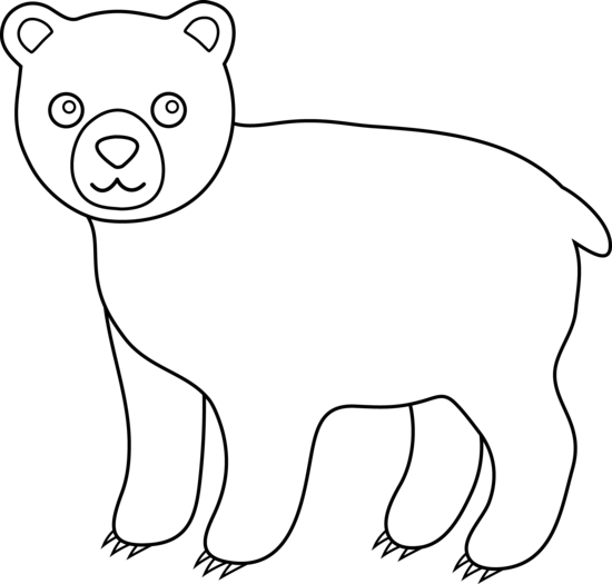 Bear Line Art