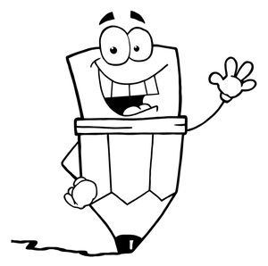 Math Cartoon Clipart Black And White