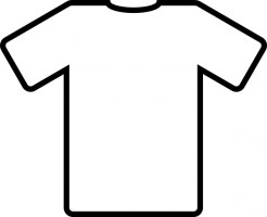 T shirt clip art outline