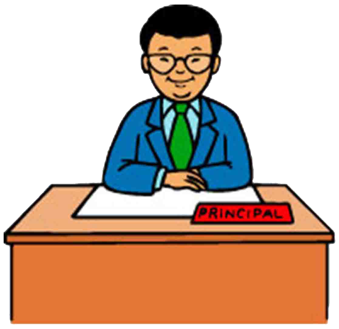 School principal office clipart