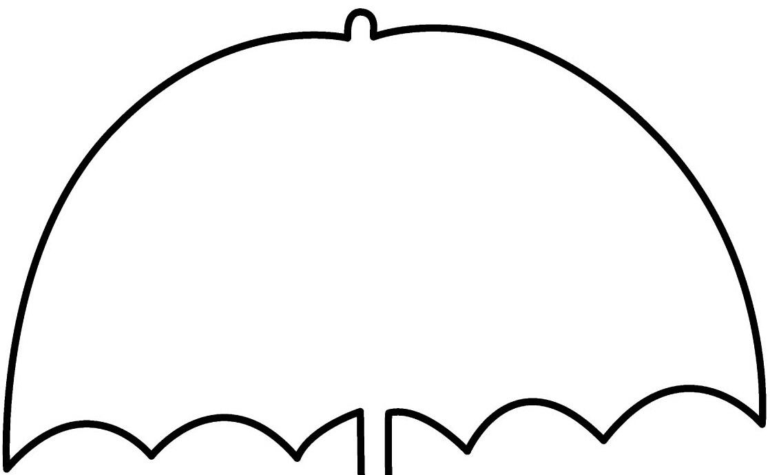 Umbrella outline clipart