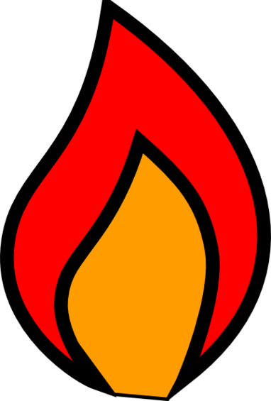 Candle flame clip art