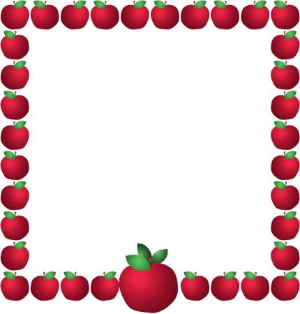 Apple Borders And Frames Clipart