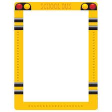 School bus border clipart