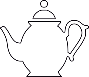 Teacup clipart outline