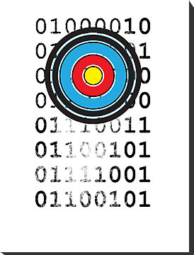 Bullseye archery target design" Mounted Prints by Veera Pfaffli ...