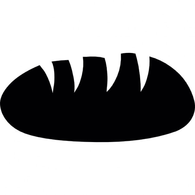 Black bread shape Icons | Free Download