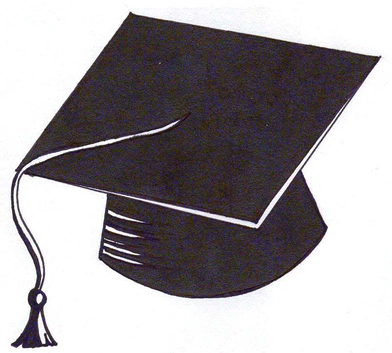 Graduation Cap Outline - ClipArt Best