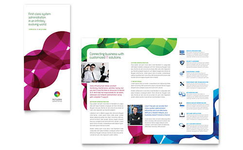 Tri Fold Brochures - Word Templates & Publisher Templates