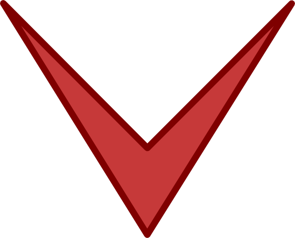 Red Arrow Down clip art - vector clip art online, royalty free ...