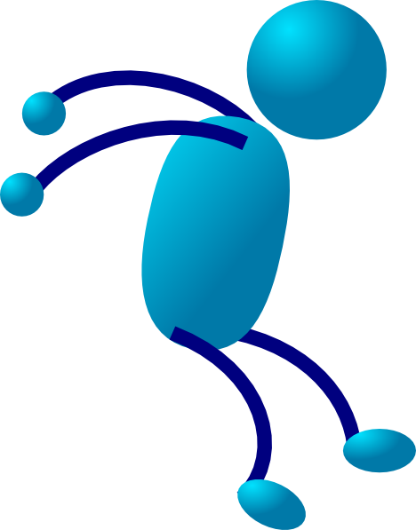 Blue Stick Man