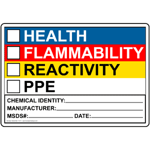 Hazardous Material (Hazmat), SDS / MSDS and Right to Know Signs ...