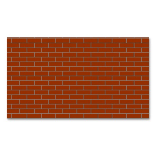perfect brick wall business card template from Zazzle.