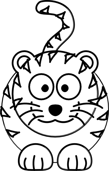 Tiger Outline Black - ClipArt Best