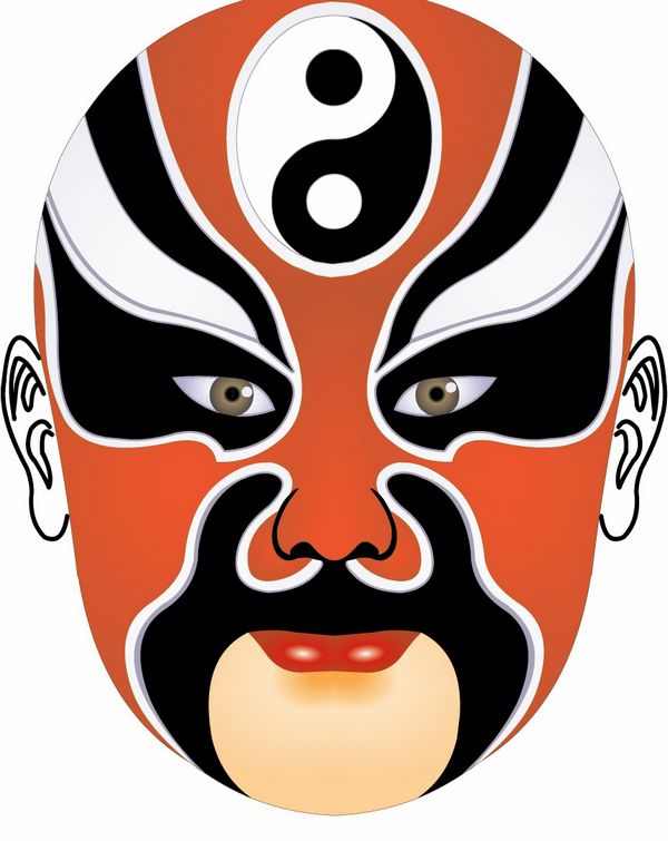 Chinese Theater Masks - ClipArt Best