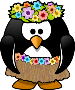 Hawaiian Penguin clip art - vector clip art online, royalty free ...