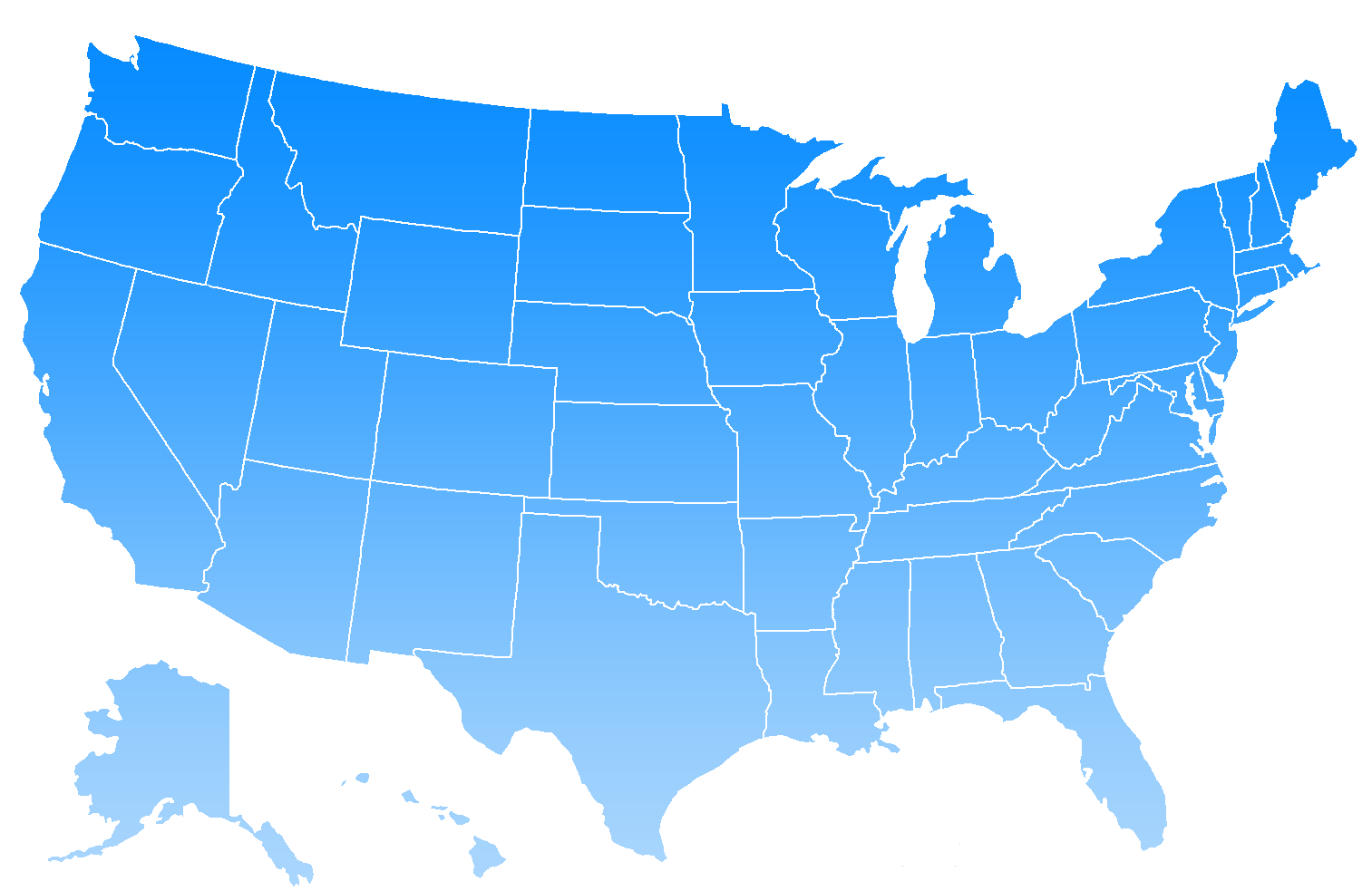 Printable Blank United States Map - ClipArt Best