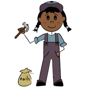 Repair Person Clipart Image - Stick Figure Female Repair Person ...