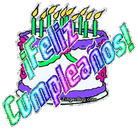 Feliz Cumpleanos Glitter Birthday Cake Glitter Graphic Comment