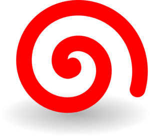 Fat Red Spiral clip art - vector clip art online, royalty free ...