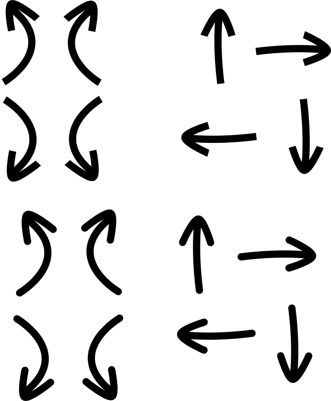 Clipart - Set of simple arrow