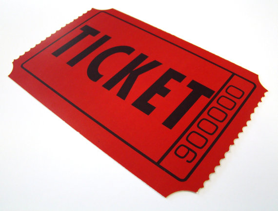 Admission / Raffle Ticket Themed Party Invitation by OhhSoNice
